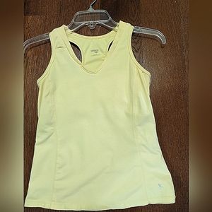 Women's Danskin Now Yellow Athletic Tank Size Small